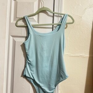 Light Blue One-Piece Swimsuit